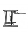 STAND de birou LOGILINK, pt 1 TV/monitor plat, curbat, diag.
