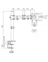 SUPORT de birou LOGILINK, pt 1 TV/monitor plat, diag. max 27