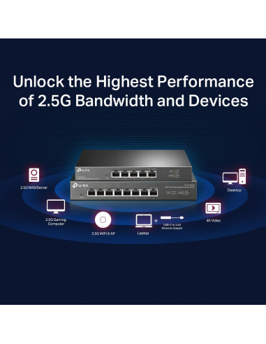 SWITCH TP-LINK 5 porturi 2.5 Gigabit. carcasa metalica