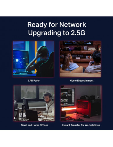 SWITCH TP-LINK 5 porturi 2.5 Gigabit. carcasa metalica