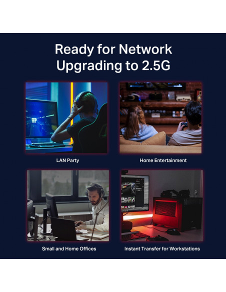 SWITCH TP-LINK 8 porturi 2.5 Gigabit. carcasa metalica