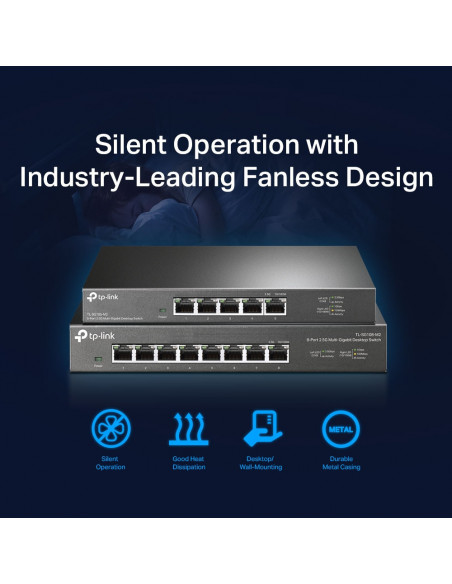 SWITCH TP-LINK 8 porturi 2.5 Gigabit. carcasa metalica