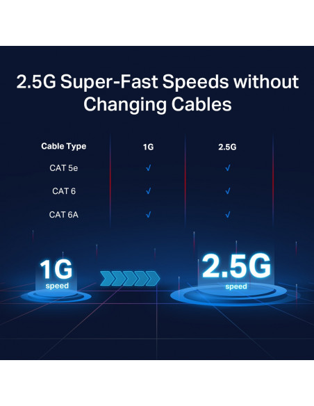 SWITCH TP-LINK 8 porturi 2.5 Gigabit. carcasa metalica