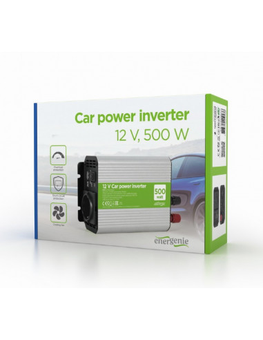 INVERTER GEMBIRD cu sinusoida simulata, Inverter auto, 500W
