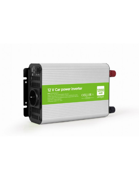 INVERTER GEMBIRD cu sinusoida simulata, Inverter auto, 1200W