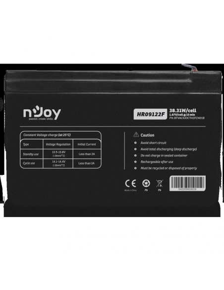 ACUMULATOR UPS NJOY HR09122F 12V, "BTVACIUOCTH2FCN01B" (include