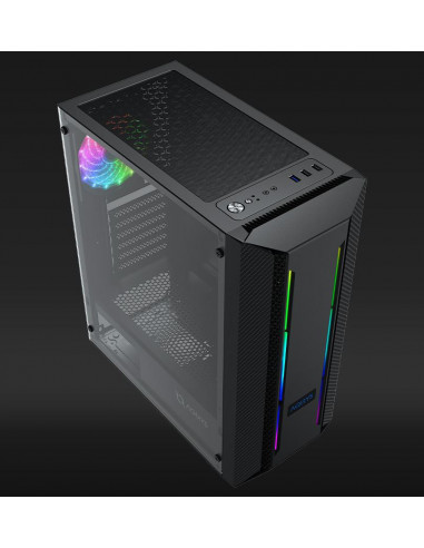 Carcasa Aqirys Mizar Midi Tower Black RGB,AQRYS_MIZAR