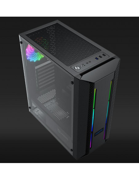 Carcasa Aqirys Mizar Midi Tower Black RGB,AQRYS_MIZAR
