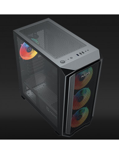 Carcasa Aqirys Wezen Midi Tower Black RGB,AQRYS_WEZENBK