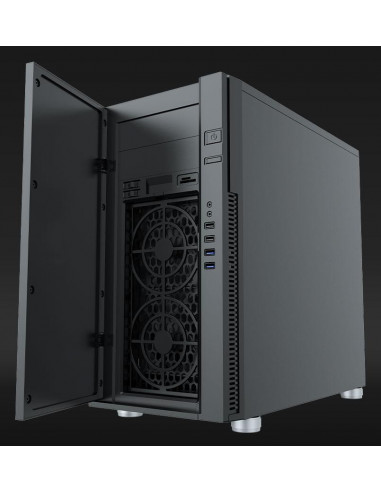 Carcasa Aqirys Icarus Midi Tower Black,AQRYS_ICARUS