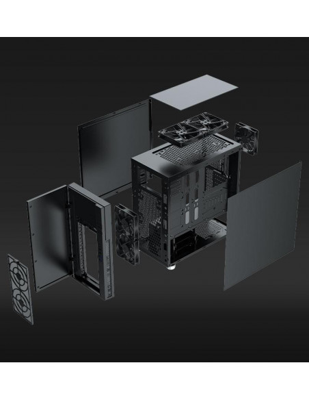 Carcasa Aqirys Icarus Midi Tower Black,AQRYS_ICARUS