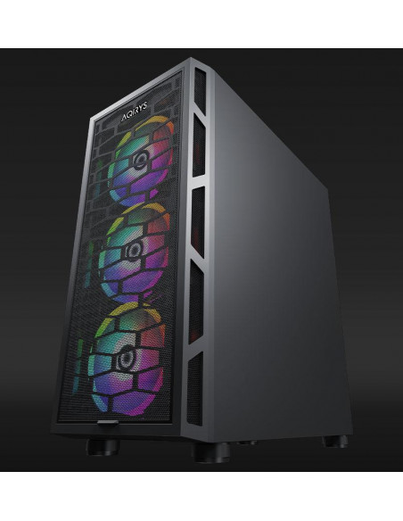 Carcasa Aqirys Arcturus Midi Tower Black RGB,AQRYS_ARCTURUS