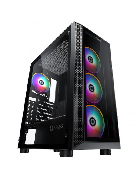 Carcasa Aqirys Rigel Midi Tower, fara sursa, Black,AQRYS_RIGEL