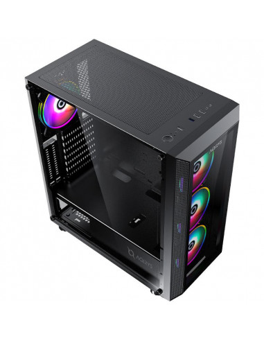 Carcasa Aqirys Rigel Midi Tower, fara sursa, Black,AQRYS_RIGEL