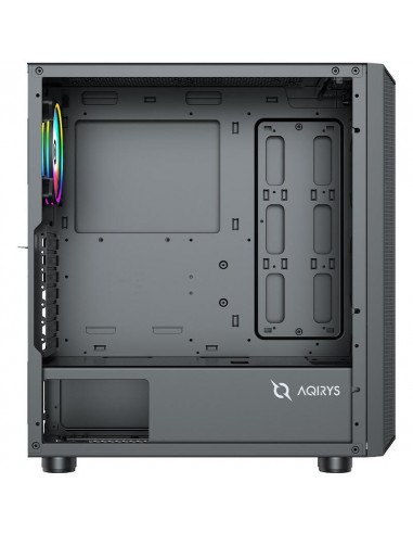 Carcasa Aqirys Rigel Midi Tower, fara sursa, Black,AQRYS_RIGEL