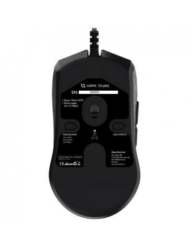 Mouse AQIRYS Polaris, cu fir, 7 butoane, interfata USB