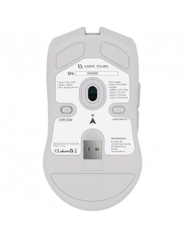 Mouse AQIRYS Polaris, wireless, 7 butoane, interfata USB