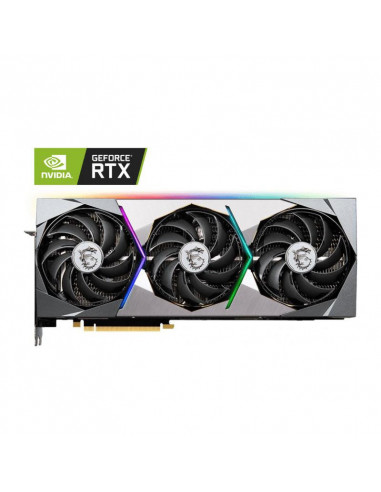 Placa video MSI GeForce RTX 3080 SUPRIM X LHR, 12GB GDDR6X