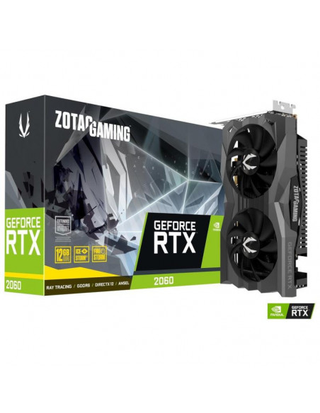 Placa video Zotac GeForce RTX 2060 Twin Fan, 12GB GDDR6