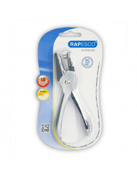Perforator 1 Perforatie 10 coli Rapesco Metalic,RP-PF25A001 Perforator 1 Perforatie 10 coli Rapesco Metalic,RP-PF25A001