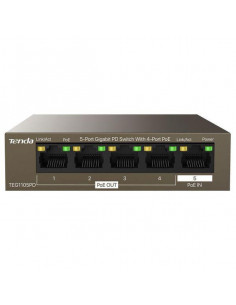 Tenda 5-Port Gigabit PD switch, 4 port POE TEG1105PD, Network