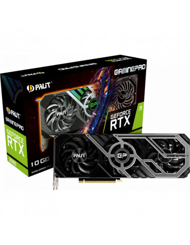 Placa video Palit GeForce RTX 3080 GamingPro LHR, 10GB GDDR6X