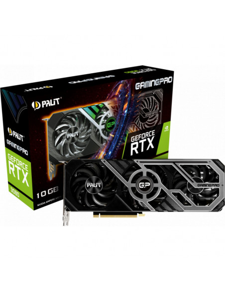 Placa video Palit GeForce RTX 3080 GamingPro LHR, 10GB GDDR6X