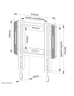 ﻿Suport TV de perete, Neomounts by Newstar WL30-550BL12, Fix 2