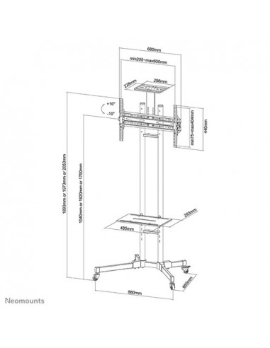 Suport TV de podea, Neomounts by Newstar PLASMA-M1700E