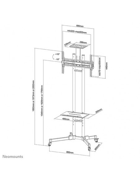 Suport TV de podea, Neomounts by Newstar PLASMA-M1700E