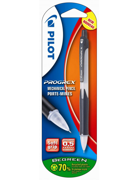 Creion mecanic Pilot Begreen Progrex 0.5 mm - Negru.