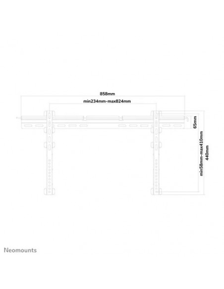 Suport TV de perete, Neomounts by Newstar PLASMA-W065BLACK