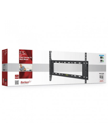 ﻿Suport TV de perete, Barkan E400+.B, Fix, 32"- 90", VESA 600 x