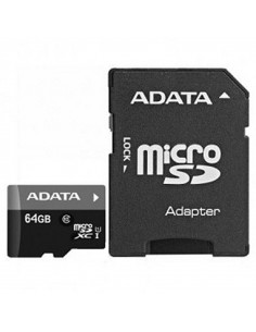 AUSDX64GUICL10-RA1,Memory micro sdxc 64gb class10/w/ad ausdx64guicl10-ra1 adata