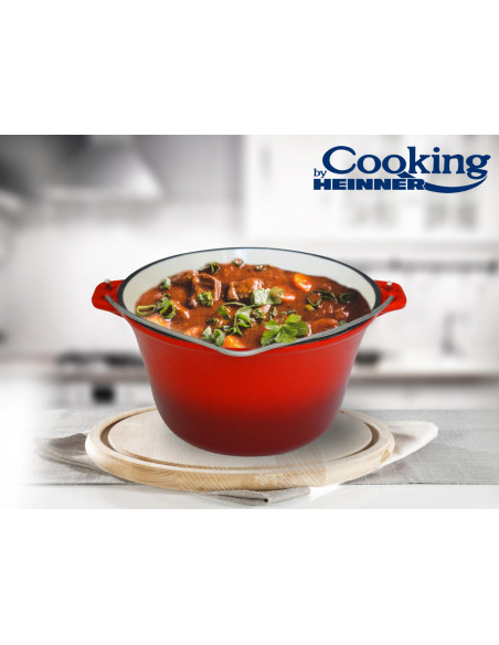 Ceaun din fonta, emailat, 22 X 13 CM, 3L, COOKING BY Ceaun din fonta, emailat, 22 X 13 CM, 3L, COOKING BY