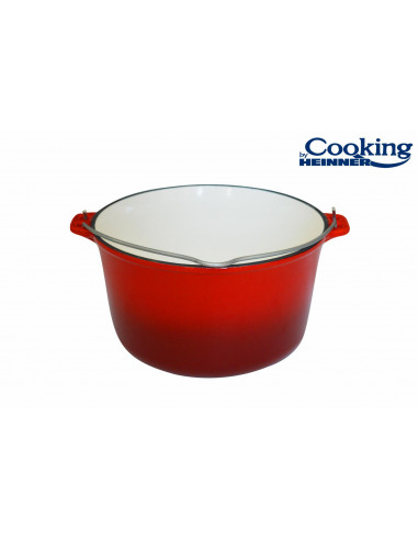 Ceaun din fonta, emailat, 25 X 14 CM, 5 L, COOKING BY Ceaun din fonta, emailat, 25 X 14 CM, 5 L, COOKING BY
