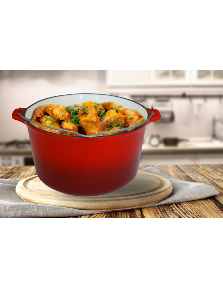 Ceaun din fonta, emailat, 25 X 14 CM, 5 L, COOKING BY Ceaun din fonta, emailat, 25 X 14 CM, 5 L, COOKING BY