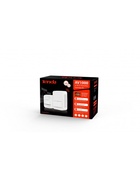 Tenda Powerline Extender Kit, PH10KIT, AV1000, Wi-Fi Powerline