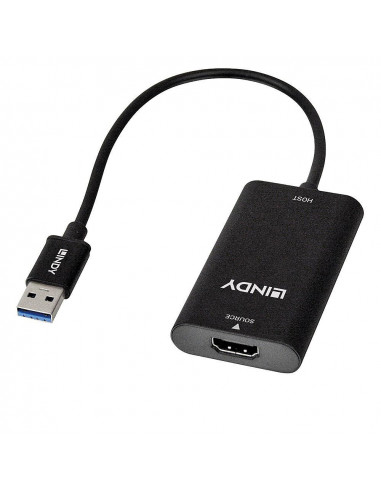 Placa de captura video Lindy, HDMI to USB 3.0,LY-43235