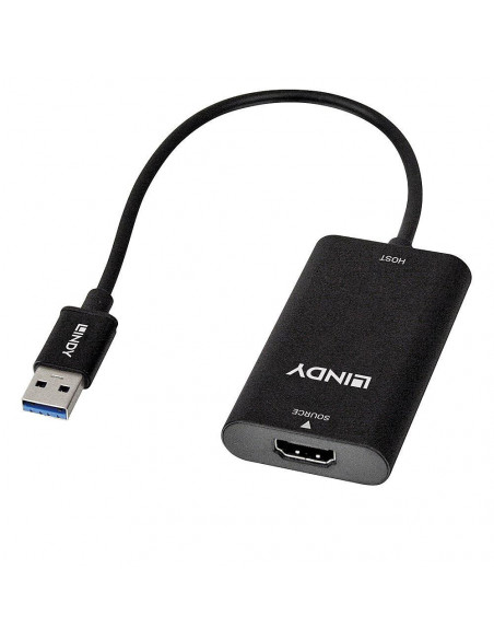 Placa de captura video Lindy, HDMI to USB 3.0,LY-43235