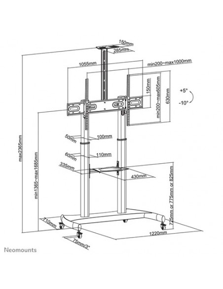 Suport TV de podea, Neomounts by Newstar PLASMA-M1950E