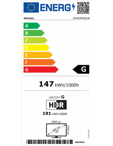 AURORA OLED TV HORIZON 4K-SMART 65HZ9930U/B, 65", 4K Ultra HD