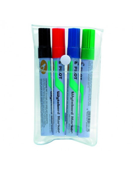 Marker Whiteboard Pilot 4 mm Varf Rotund - Set 4 buc,PWBMA-TM-S4