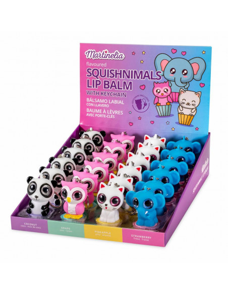 BALSAM DE BUZE, BRELOC SQUISHNIMALS 1,8G,MARTINELIA1091C