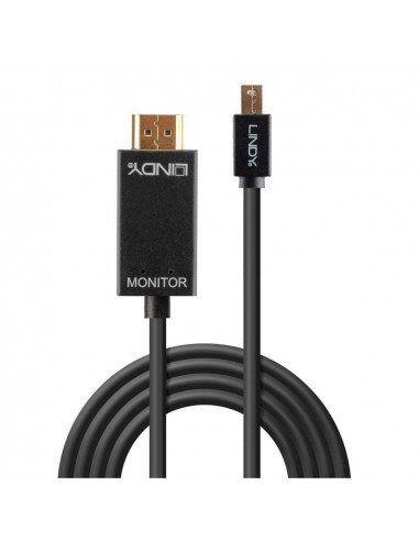 Cablu Lindy LY-36928, Mini DisplayPort to HDMI 10.2G