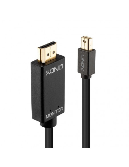 Cablu Lindy LY-36927, Mini DisplayPort to HDMI, negru,LY-36927