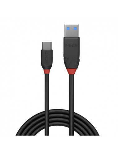 Cablu Lindy LY-36915, USB 3.2 Type A to Type C, 0.5m, Black