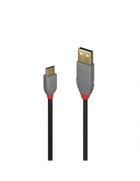 Cablu transfer Lindy LY-36888, USB 2.0 Type A to C, 3m, Anthra