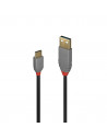 Cablu transfer Lindy LY-36888, USB 2.0 Type A to C, 3m, Anthra