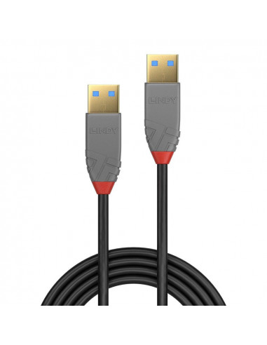 Cablu Lindy LY-36753, USB 3.2 Type A, 3m, Anthra Line,LY-36753